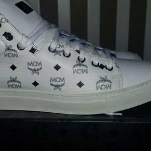 All white MCM Sneakers